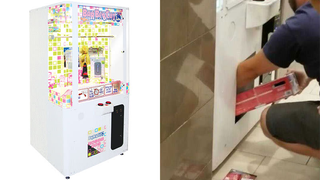 Un padre mete a su hijo en el interior una máquina de premios para robar varias consolas de Nintendo<em></em><em></em>